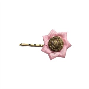Hair Clip Pink - Anchor Button - S